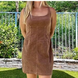 Wild Fable Brown Corduroy Mini Dress size Large